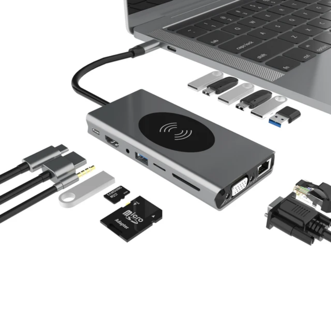 station d'accueil USB-C multifonctions 15 en 