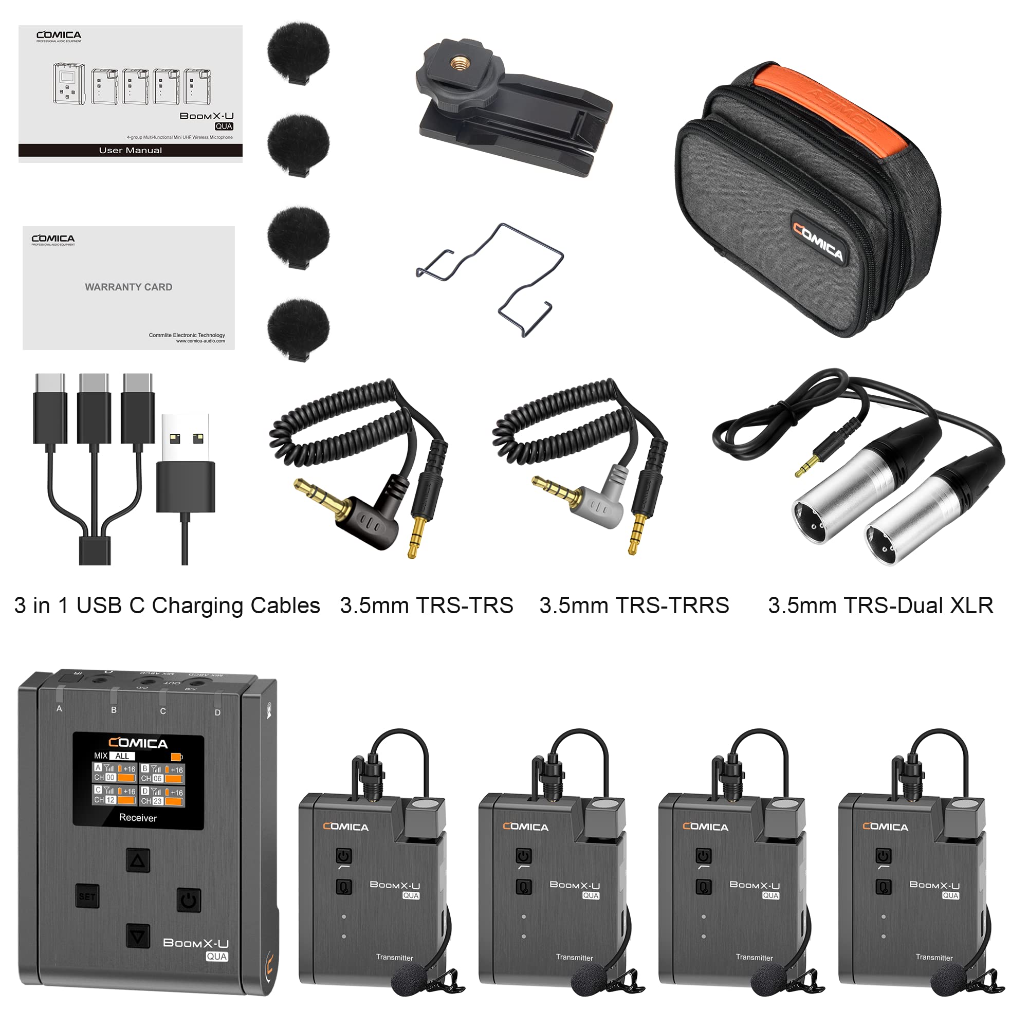 Le microphone sans fil BoomX-U QUA 