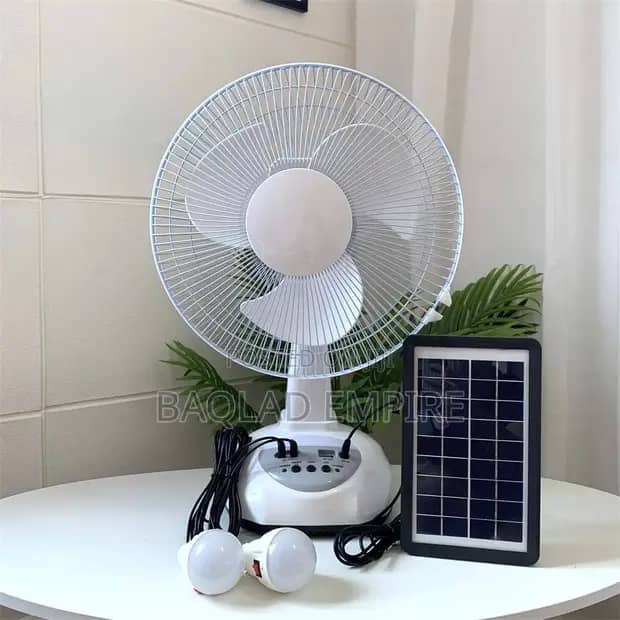 Rechargeable Fan GD-8019 - 12 pouces 