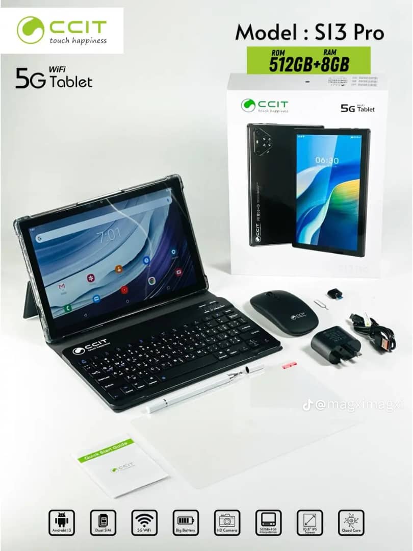 tablette CCIT S13 pro 512G &amp; 8G   